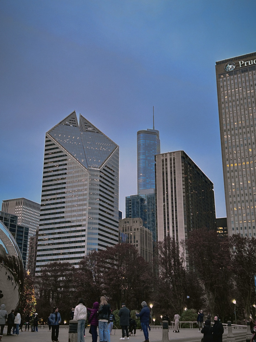 Glass and grey, looking up