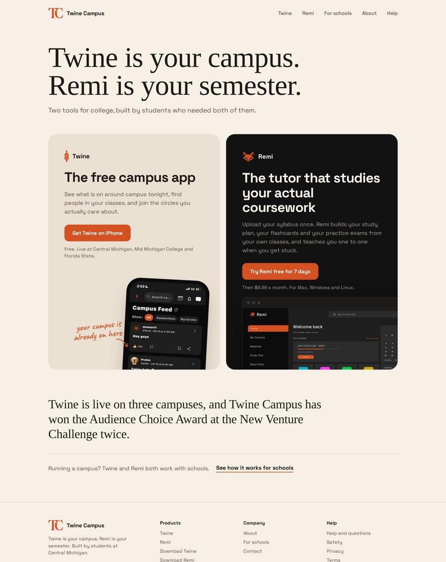 Twine Campus: A campus, one app.